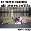 Be ready to associate with those you don’t like